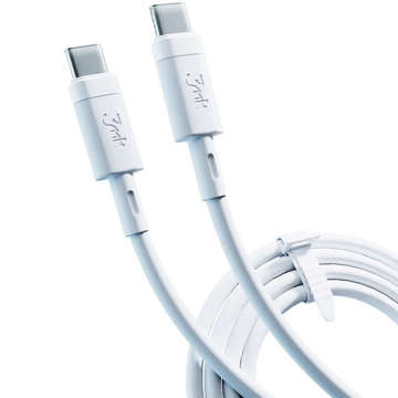 Kabel przewód 3mk Hyper Silicone Cable USB-C do USB-C Type C PD QC3.0 60W 3A 1m Biały