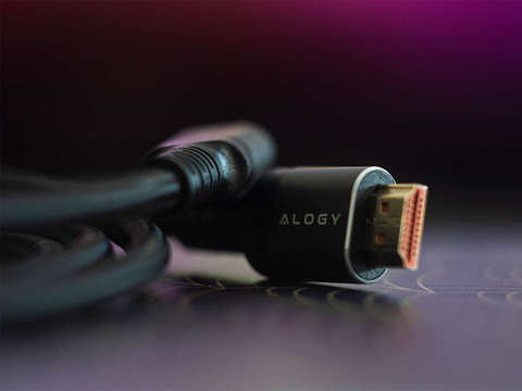 Kabel x2 HDMI 2.1 Alogy 8K 60Hz 48GBps 3m Czarny