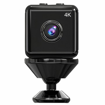 Kamera Panoramiczna Mini Kamerka Cyfrowa szpiegowska niania mikrofon 4K UHD Full HD micro SD Czarna