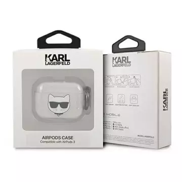 Karl Lagerfeld KLA3UCHGS AirPods 3 cover srebrny/silver Glitter Choupette