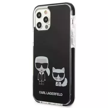 Karl Lagerfeld KLHCP12MTPEKCK iPhone 12/ 12 Pro hardcase czarny/black Karl&Choupette