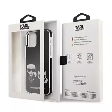 Karl Lagerfeld KLHCP12MTPEKCK iPhone 12/ 12 Pro hardcase czarny/black Karl&Choupette