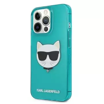 Karl Lagerfeld KLHCP13LCHTRB iPhone 13 Pro / 13 6,1" niebieski/blue hardcase Glitter Choupette Fluo