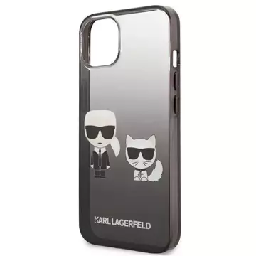 Karl Lagerfeld KLHCP13STGKCK iPhone 13 mini 5,4" hardcase czarny/black Gradient Ikonik Karl & Choupette