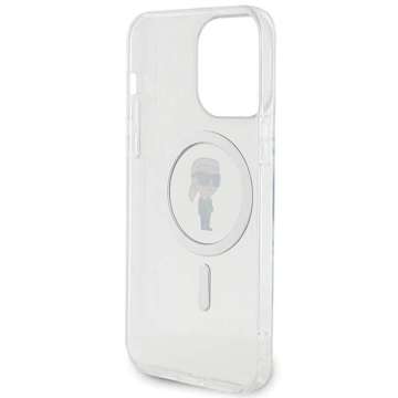 Karl Lagerfeld KLHMP15XHFCKNOT iPhone 15 Pro Max 6.7" transparent hardcase IML Ikonik MagSafe