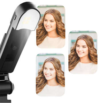 Kijek Selfie Stick Tripod Statyw LED Pilot Bluetooth Uchwyt do telefonu z lampką LED kij wysięgnik 76cm czarny