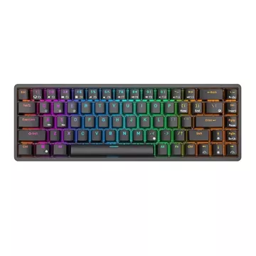 Klawiatura mechaniczna Royal Kludge RK837 RGB, Red switch (czarna)