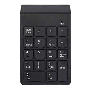 Klawiatura numeryczna Bezprzewodowa USB do laptopa tabletu PC Mini Wireless KeyPad czarna