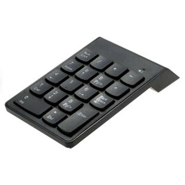 Klawiatura numeryczna Bezprzewodowa USB do laptopa tabletu PC Mini Wireless KeyPad czarna