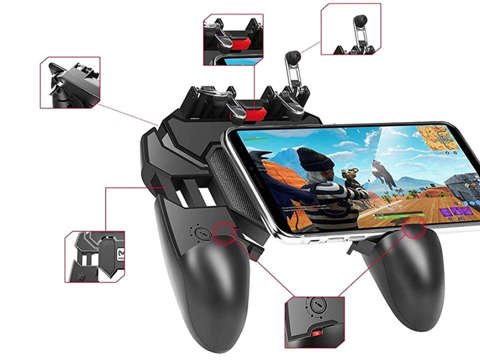 Kontroler do gier Gamepad Pad regulowany do telefonu tabletu Memo AK66 Czarny