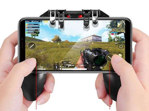 Kontroler do gier Gamepad Pad regulowany do telefonu tabletu Memo AK66 Czarny