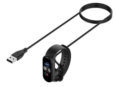 Ładowarka Alogy kabel USB do Xiaomi Mi Band 5 Global czarny