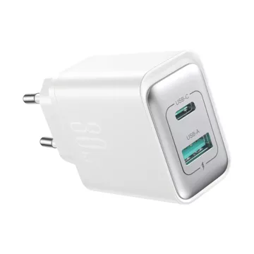 Ładowarka Joyroom Sieciowa USB-C / USB-A 30W - Biała