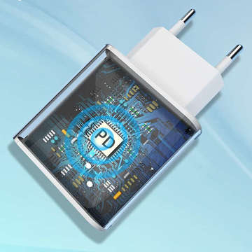 Ładowarka Sieciowa 3.6A 25W Fast Power Delivery PD USB-C Type-C Single Biała + Kabel USB-C