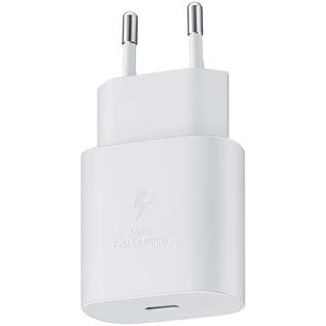 Ładowarka Sieciowa 3.6A 25W Fast Power Delivery PD USB-C Type-C Single Biała + Kabel USB-C