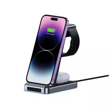 Ładowarka indukcyjna QI Tech-protect qi15w-a26 3in1 wireless charger black