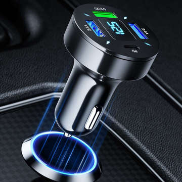 Ładowarka samochodowa Alogy Car Charger 66W 3x USB 1x USB-C Typ C Szybkie ładowanie Quick Charge QC 3.0 PD