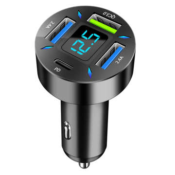 Ładowarka samochodowa Alogy Car Charger 66W 3x USB 1x USB-C Typ C Szybkie ładowanie Quick Charge QC 3.0 PD