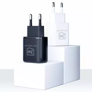 Ładowarka sieciowa 3mk HyperCharger 20W 1xUSB-C + 1xUSB-A  PD/QC Czarny