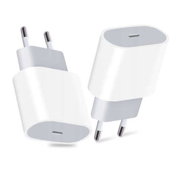 Ładowarka sieciowa Alogy szybka USB-C PD 20W + Kabel 1m przewód Lightning do iPhone Biały