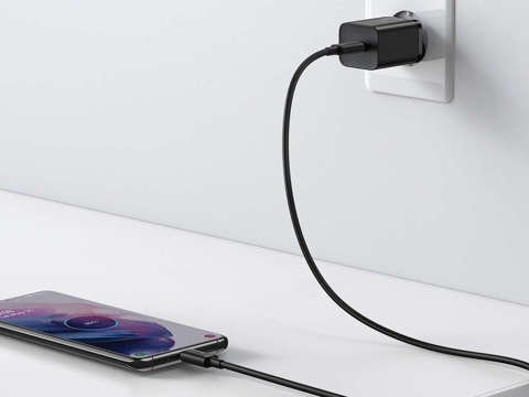 Ładowarka sieciowa Baseus USB-C PD 25W + kabel do USB-C Black