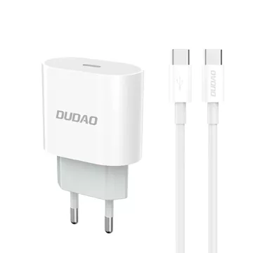 Ładowarka sieciowa Dudao 20W USB-C z kablem - Biała