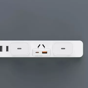 Ładowarka sieciowa GaN Dudao A30EUL 30W USB-A / USB-C + kabel USB-C - Lightning - Biała