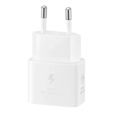 Ładowarka sieciowa GaN Samsung EP-T2510NWEGEU 25W SFC USB-C - biała