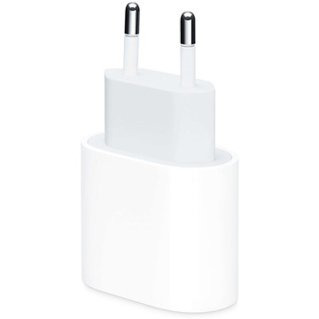 Ładowarka sieciowa oryginalna Apple USB-C typ C 20W szybka MHJE3ZM/A do iPhone adapter kostka Biała + Kabel 1m