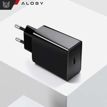 Ładowarka sieciowa szybka do iPhone USB-C PD 20W + Kabel USB-C - Lightning 1m Czarny