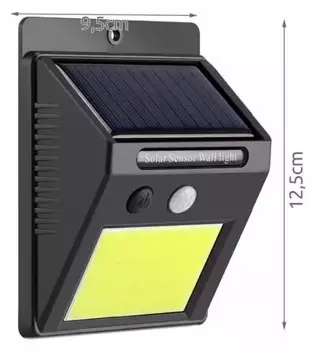 Lampa solarna LED  z czujnikiem ruchu i zmierzchu zewnętrzna 48 LED COB