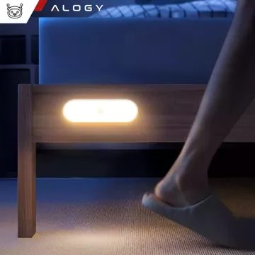 Lampka nocna Alogy Sensor Lamp z czujnikiem ruchu 14cm lampa szafkowa biurkowa na magnes Biała