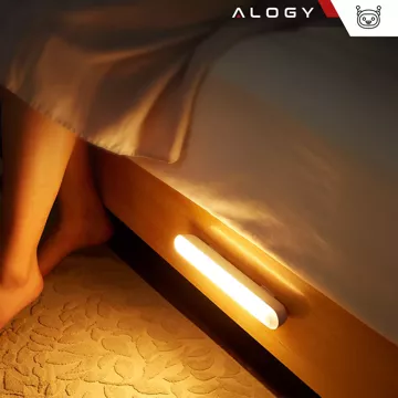 Lampka nocna Alogy Sensor Lamp z czujnikiem ruchu 25cm lampa szafkowa biurkowa na magnes Biała