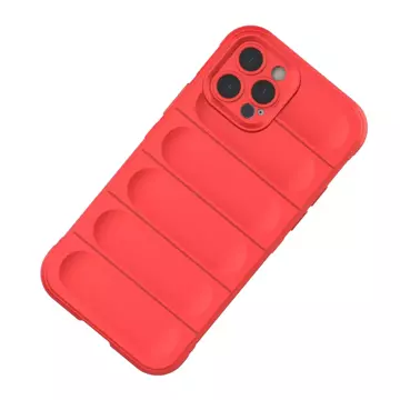 Magic Shield Case etui do iPhone 12 Pro elastyczny pancerny pokrowiec czerwony