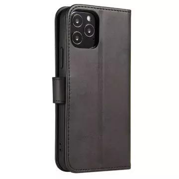 Magnet Case elegancki futerał etui pokrowiec z klapką i funkcją podstawki Samsung Galaxy A53 5G czarny