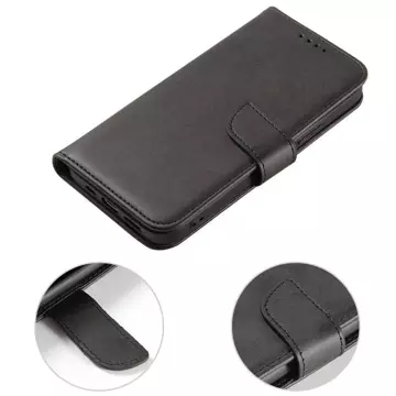 Magnet Case elegancki futerał etui pokrowiec z klapką i funkcją podstawki Samsung Galaxy A53 5G czarny