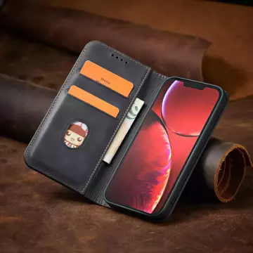 Magnet Fancy Case etui do iPhone 13 Pro pokrowiec portfel na karty kartę podstawka czarny