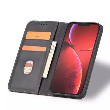 Magnet Fancy Case etui do iPhone 13 Pro pokrowiec portfel na karty kartę podstawka czarny