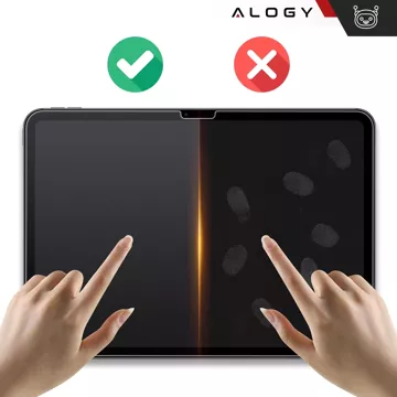 Matowe Szkło hartowane do Apple iPad 10.9 2022/2025 10/11 GEN Alogy Matte Paper-Like Screen Protector z ramką montażową