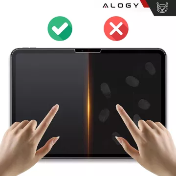 Matowe Szkło hartowane do Apple iPad Air 6 11" 2024 Alogy Matte Paper-Like Screen Protector z ramką montażową