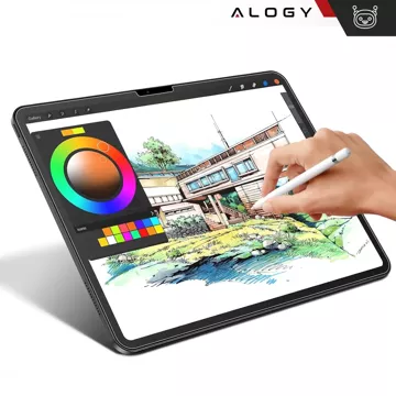 Matowe Szkło hartowane do Apple iPad Air 6 11" 2024 Alogy Matte Paper-Like Screen Protector z ramką montażową