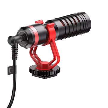 Mikrofon Shotgun APEXEL APL-MIC01 do smartfona kamery aparatu GoPro