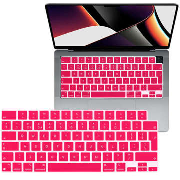 Nakładka ochronna Alogy osłona na klawiaturę do Apple Macbook Air 13 2022 M2 A2681 Różowa