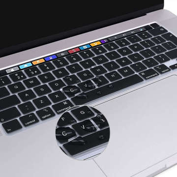 Nakładka ochronna Alogy osłona na klawiaturę do Apple Macbook Pro 13/ Pro 16 Czarna
