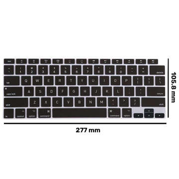 Nakładka ochronna Alogy osłonka silikonowa na klawiaturę do Apple Macbook Air 13 M1 2019-2020 Czarna