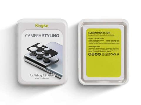Nakładka ochronna Ringke Camera Styling do Samsung Galaxy S21 Ultra Black