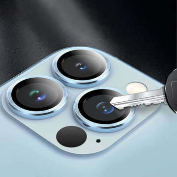 Nakładki ochronne Alogy Metal Lens szkło na obiektyw do Apple iPhone 13 Pro/ 13 Pro Max Blue