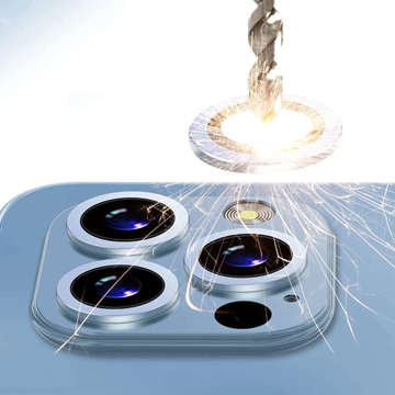 Nakładki ochronne Alogy Metal Lens szkło na obiektyw do Apple iPhone 13 Pro/ 13 Pro Max Blue