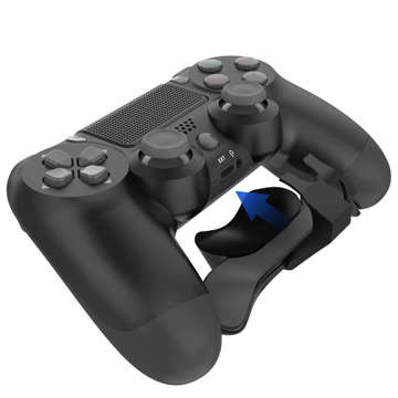 Nasadka z Przyciskami Tylnymi Alogy do kontrolera Pada do PlayStation 4 Czarna