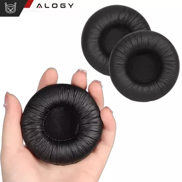 Nauszniki 2x wymienne pady gąbki do słuchawek do SONY WH-CH500 WH-CH510 Alogy Earpads Czarne + urządzenie do demontażu